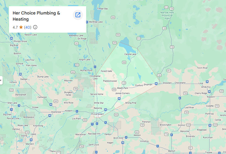 Prince Albert and Lakeland Area Map